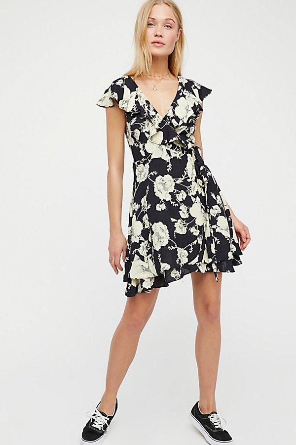 French Quarter Wrap Mini Dress By Free People